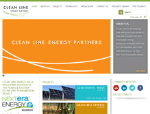 Tablet Screenshot of cleanlineenergy.com